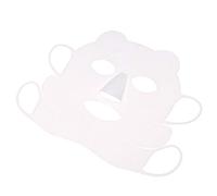 Generic Fun para Mascarilla Facial de Silicona Reutilizable con Ganchos para las Orejas para Evitar la Evaporación del Suero para Todo Tipo de Piel - Blanco