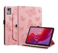 Generic Funda compatible con Lenovo Yoga Tab TB710FU (color: rosa) Funda inteligente giratoria a prueba de golpes de cuero con patrón de mariposa