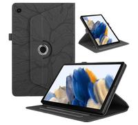 Generic Funda compatible con Samsung Galaxy Tab S10 Plus 12.4 SM-X820 SM-X826B (color: negro), funda giratoria de piel con tapa trasera