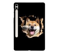 Generic Funda compatible con Samsung Galaxy Tab S10 Plus 12.4 SM-X820 SM-X826B (patrón: lindo Shiba Inu) a prueba de golpes, funda rígida de silicona
