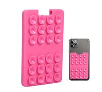 Generic Funda con ventosa para teléfono, tarjetero y soporte de ventosa para teléfonos de respaldo liso, compatible con Alcatel 1, hasta 3 tarjetas, negro/blanco/transparente/rosa