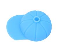 Generic Funda de Silicona para Bebidas, Bonito Protector de Bebidas Estilo Gorra de Béisbol para el Hogar, Oficina, Viajes, 1 Pieza (BLUE)