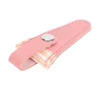 Generic Funda de Tijeras de Costura, Protector de Cubierta de Tijeras de Cuero PU Premium para Bordado y Acolchado, 1 Unidad, 7,4x3,2x1cm (rosa carne)