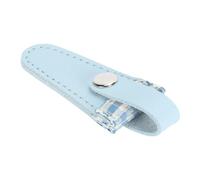 Generic Funda de Tijeras de Costura, Protector de Cubierta de Tijeras de Cuero PU Premium para Bordado y Acolchado, 1 Unidad, 7,4x3,2x1cm (BLUE)