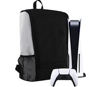 Géneric Funda de transporte de viaje para PS5, mochila para consola PS5, bolsa protectora de lujo con asa para PS5, juego de almacenamiento de viaje multifunción