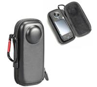 Generic Funda de transporte para Insta360 X4, mini bolsa de almacenamiento para cámara deportiva, funda protectora portátil a prueba de caídas con mosquetón, Black, Funda de transporte para Insta360