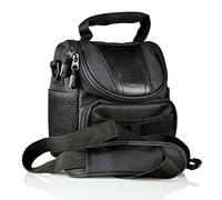 Generic Funda ligera de nailon negro para cámara Panasonic Lumix DC GX9, GX8, GX7, GX1, DMC G110, G100, G95, G91, G90, G9, G8, G7, GX880, GX850, GX800, Black, Bolsa para cámara