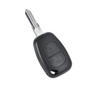 Generic Funda para Llave de 2 Botones Compatible con Sandero Duster, Material ABS Resistente, Hoja sin Cortar, No Necesita Programación, Color Negro