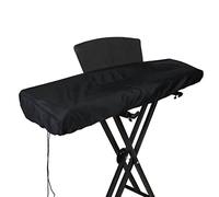 Generic Funda para Piano, Funda para Piano Antipolvo Negra Suave para 88 Teclas