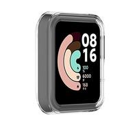 Generic Funda Protectora Mi Watch Lite Ligera a Prueba de Golpes Funda para Reloj Inteligente para Watch Lite Actividades Al Aire Libre TPU Negro (Transparente)