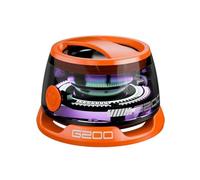 Generic G200 Altavoz Bluetooth magnético - Soporte para teléfono, altavoz portátil con luces RGB, potencia máxima de 5 W, Bluetooth 5.3, compatible con iPhone 12/13/14/15, negro