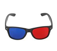 Generic Gafas 3D con Montura de Plástico Negro, Ligeras, Fáciles de Usar, Gafas Rojas y Azules para Juegos de Películas para Visualización 3D en PC