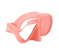 Generic Gafas de Buceo Antivaho Vidrio Templado Vista Grande para Viajeros de Natación y Buceo 1 par de Silicona (Pink)
