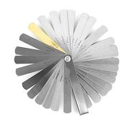 Generic Galga de Espesores de Acero Inoxidable, Herramienta de Medición de Cuchillas de 32 Cuchillas para Mantenimiento de Automóviles, Garaje, Plata, 3,7 Pulgadas, 0,5 Pulgadas