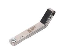 Generic Galga de Espesores de Acero Inoxidable, Herramienta Imperial Métrica de Doble Escala de 16 Cuchillas, Rango de Medición de 0,005 a 0,02 Pulgadas con Diseño de Prueba, Ideal para Ingeniería