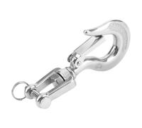 Generic Gancho de Elevación Giratorio de Acero Inoxidable 304 Ganchos Resistentes para Carga Ferroviaria Portuaria y Transporte Terrestre 650 Kg 1000 Kg Accesorio de Aparejo (650KG)