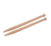 Generic Gancho de Ganchillo de Madera, Aguja de Tejer Gruesa, Herramienta para Tejer a Mano para Bufanda, Suéter, Manta, 15 Mm, 20 Mm, 25, 1 par, Amantes del Bordado a Mano de Bricolaje (Un par de