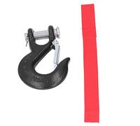 Generic Ganchos de Cadena de Seguridad, Ganchos de Remolque de Cadena de Horca de Clevisas Capacidad Límite de 18000 Libras para el Levantamiento de Rescate Fuera de la Carretera (BLACK)