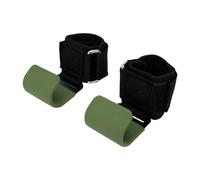 Generic Ganchos de Levantamiento de Pesas para Hombres con Correas de Soporte para Muñeca, Ajustables para Entrenamiento de Fuerza de Dominadas (GREEN)