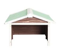 Generic Garaje para Cortacésped Robótico, Madera de Abeto Maciza, Accesorios para Equipos Eléctricos para Exteriores, Cobertizo para Cortacésped de Madera para Jardín, Cubierta para Casa, (Marrón y