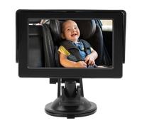 Generic Generic Cámara para Coche de bebé, Rotación de 4,3 "y 360°, Orientada hacia Atrás, Apta para Espejo de Asiento para Bebés, Niños Pequeños, Fácil Instalación (Sin cable USB) (con cable USB)