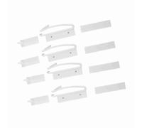 Generic Generic Cerradura de Puerta de Seguridad para Niños Cerraduras de Seguridad Invisibles para Bebés 4 PCS Resina ABS Respetuoso del Medio Ambiente Blanco