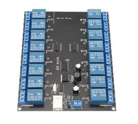 Generic Generic Módulo de relé SPDT de 16 Canales con Aislador Optoelectrónico Interruptor de Control de Encendido y Apagado para Equipos de Comunicación de Automatización DC 7-38V