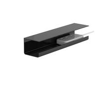 Generic Gestión de Cables de la Oficina, Reduzca la Sostenibilidad del Desorden bajo el Organizador de Cable de Escritorio, Punch PVC Simple Instalación para de Computadora para Office (Black)