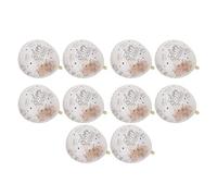 Generic Globo de Látex de Confeti Transparente con Palabras de Feliz Cumpleaños para Decoración de Bodas, Fiestas de Cumpleaños, 10 Globos de Lentejuelas de 12 Pulgadas para Centros Comerciales y