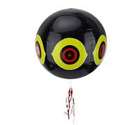 Generic Globo Inflable Duradero con Ojos de Terror, Repelente de Pájaros, con Colores Brillantes y Ojos Compuestos para Protección de Bosques y Huertos (BLACK)