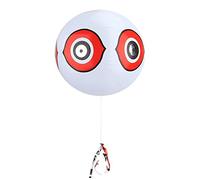 Generic Globo Inflable para Asustar Pájaros, para Huerto y Granja, Material de PVC Duradero, Ojos de Depredador 3D, Colores Brillantes, 1 Unidad (WHITE)