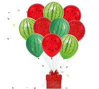 Generic Globos de Sandía Globos de Látex de 12 Pulgadas Kit de para Decoraciones de Fiesta de Sandía con 6 o 50 Piezas para Cumpleaños de Verano Baby Shower Suministros par (#2)