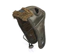 Generic Gorro Cálido para Mascotas con Clip de Resorte, Gorro de Piloto de Cuero PU, Artesanía Exquisita, Accesorios para Mascotas (Brown)