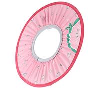 Generic Gorro de Ducha de Tela Impermeable para bebé, Gorro Elástico para champú para Protección del Baño, Patrón de Dibujos Animados para Sombrilla y Corte de Pelo para Niños (PINK)