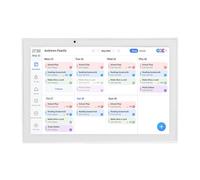 Generic Gráfico de Tareas Interactivo Inteligente Calendario Digital de 10,1 Pulgadas Control de Aplicación WiFi para Organización Familiar y Gestión de Tareas, Material Blanco (Enchufe de la UE)