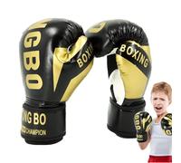 Generic Guantes de Boxeo para Niños, Suaves y Transpirables, Ajustables y Duraderos, para Artes Marciales como Muay Thai y Taekwondo, Negro