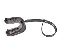 Generic Guardia de la Boca del Fútbol, Protector Bucal de Boxeo Guardia del Fútbol de la Bosque con Protector Bucal de Cordones para adultos. (BLACK)