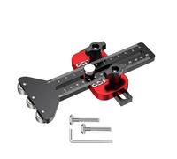Generic Guía de Plantilla para Sierra de Mesa con Grietas Finas, Aleación de Aluminio Duradera con 3 Poleas para un Corte Preciso, Adecuada para Ranura en U de 3/8x3/4 Pulgadas y Ranura en T de