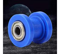 Generic Guía de Rueda Tensora Deslizante de Rodillo de Cadena para Ajuste Sucio para Mini Bicicleta - Material de Nailon - Diámetro Interior de 10 Mm Amarillo Kits de Conversión de Bicicletas (BLUE)