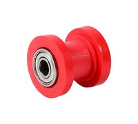 Generic Guía de Rueda Tensora Deslizante de Rodillo de Cadena para Ajuste Sucio para Mini Bicicleta - Material de Nailon - Diámetro Interior de 10 Mm Amarillo Kits de Conversión de Bicicletas (rojo)