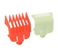 Generic Guía Profesional para Cortapelos, Peines, Accesorio Seguro para Mejores Cortes de Pelo para Principiantes, 2 Piezas de Plástico para Cortapelos para Hombres y Mujeres (rojo y verde)