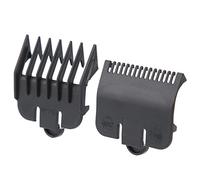 Generic Guía Profesional para Cortapelos, Peines, Accesorio Seguro para Mejores Cortes de Pelo para Principiantes, 2 Piezas de Plástico para Cortapelos para Hombres y Mujeres (BLACK)