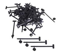 Generic Hebillas Universales Autoblocantes para Bridas de Cables, Resistentes para Electrónica de Construcción Automotriz, 50 Piezas de Abrazaderas/soportes de Remaches de Plástico Multiusos para