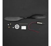 Generic Hélice de Caja de Cambios de Alta Velocidad con Motor sin Núcleo para Aviones RC, Cultivar la Capacidad Práctica de los Niños, para Niños de 7 a 14 Años, Plástico ABS (Juego Completo de