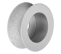 Generic Herramienta Abrasiva Afilada de Muela de Diamante para Cerámica de Mármol de 7,3 Cm para Bordes y Biselados (Muela abrasiva cóncava 2.5)