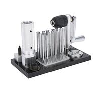 Generic Herramienta de Joyería para Hacer Anillos de Salto Manual de Acero Inoxidable para Fabricantes de Joyas Profesionales, 20 Mandriles Incluidos para Diferentes Tamaños, Conveniente y