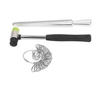 Generic Herramienta de Medición del Tamaño del Anillo Aleación de Aluminio Duradera para el Cálculo Rápido del Tamaño para la Fabricación de Joyas Aleación de Aluminio