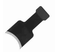 Generic Herramienta de Peinado para Peluquería, Placa de Peine para Teñir el Cabello, Previene Manchas de Cabello, Dientes Redondos y Lisos, Peso Ultraligero, 3 Tamaños para Individuos (S Negro)