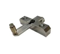 Generic Herramienta para Agujeros de Sonido de Guitarra, Base de Fresado, Lijadora Resistente Plateada, Herramienta de Luthier para Bajo