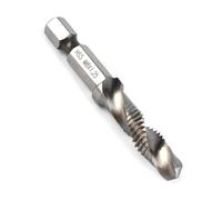 Generic Herramientas de Electricista, M8 HSS 1/4 "Hex SHANK SHANK TAP M6 Toque Taps con Punto de División Egocéntrico para Perforar, Tocar y Cortar Metales Blandos, Placas de Aluminio, Hierro, etc.